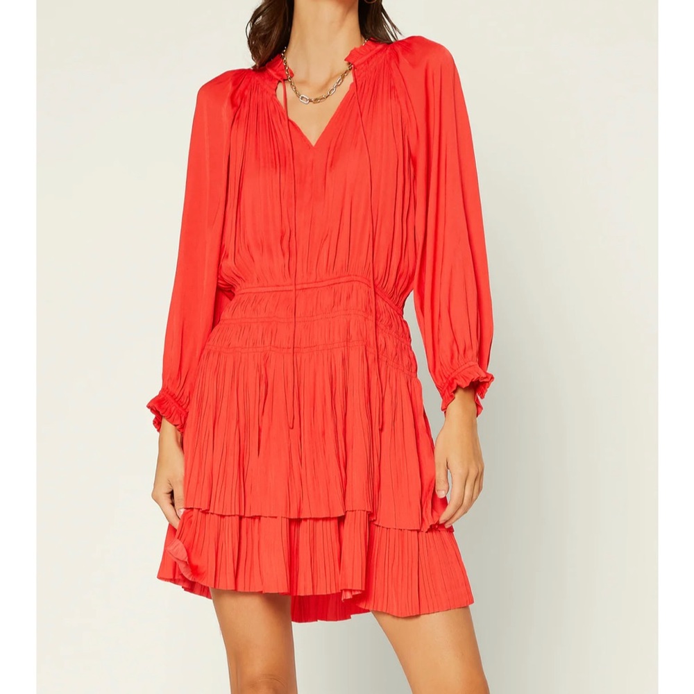Red Smocked Dress
